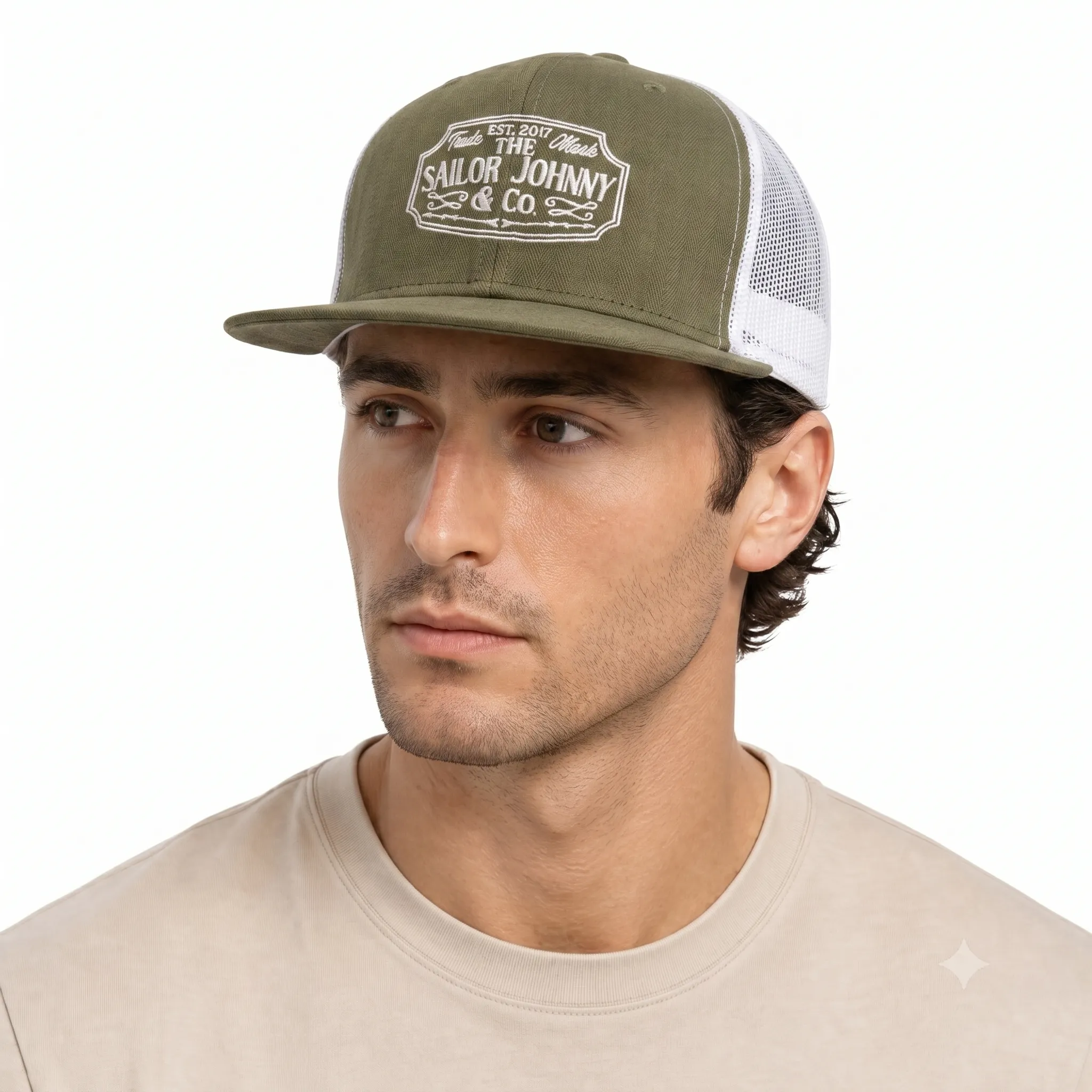 Washed Black Denim Cap